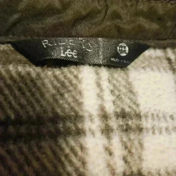 Riders By Lee Womens Brown Plaid button up Flannel shirt size XXXL - Picture 5 of 10